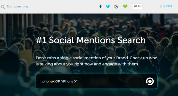Social Mentions Search